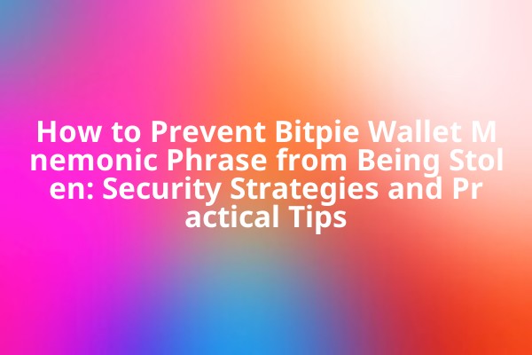 How to Prevent Bitpie Wallet Mnemonic Phrase from Being Stolen: Security Strategies and Practical Tips